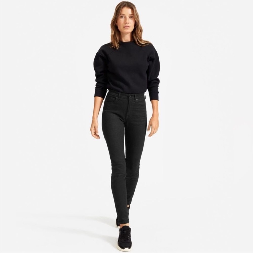 Everlane The Mid-Rise Skinny Ankle Jean Black 27